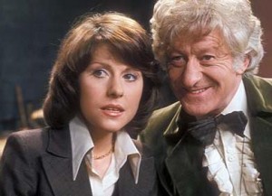 Sarah Jane and the Third Doctor (Jon Pertwee).