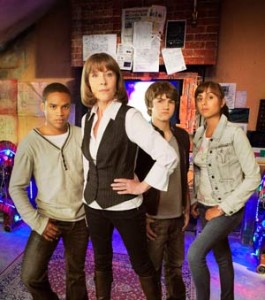 The cast of “The Sarah Jane Adventures” in 2008.