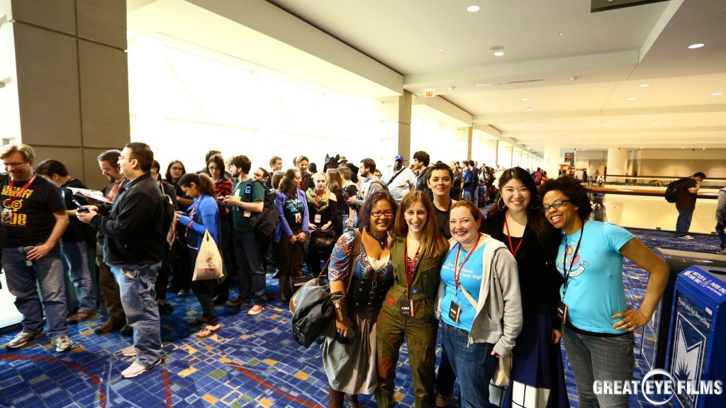 That was the line 30min before the panel opened for seating at C2E2! photo credit to Great Eye Films