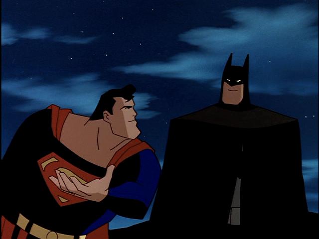 Superman and Batman, being respectful and courteous? Sorcery. Clearly.